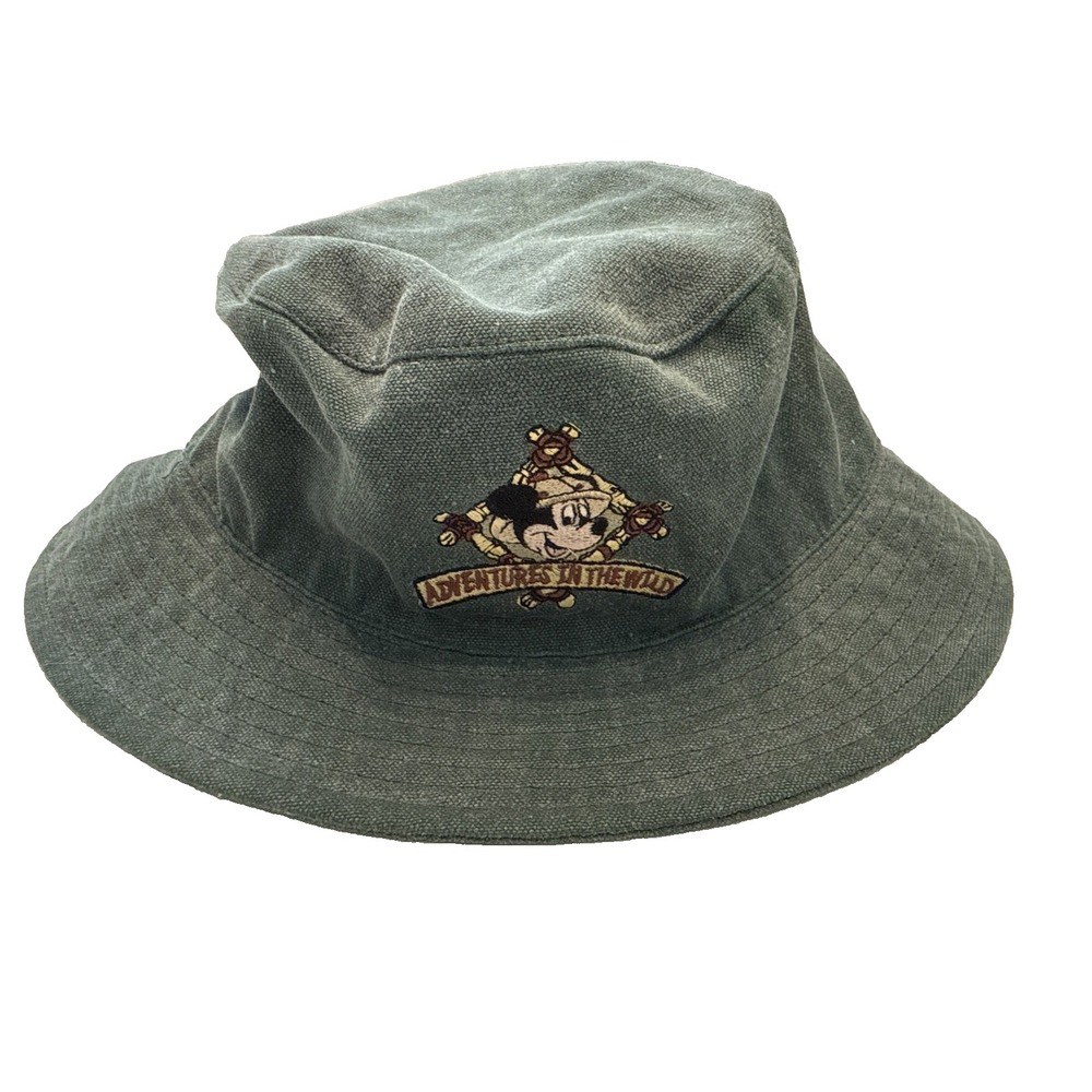 Disney Mickey Mouse Adventures In The Wild Green Safari Hat Mickey Mouse - Adult
